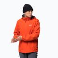 Pánská nepromokavá bunda Jack Wolfskin Stormy Point oranžová 1111141_3017
