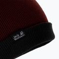 Jack Wolfskin Žebrovaná zimní čepice bordó 1903891 5
