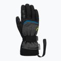 Lyžařské rukavice Reusch Outset R-Tex XT black melange/safety yellow/brilliant blue 2