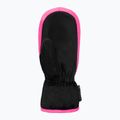 Dětské lyžařské rukavice Reusch Ben Mitten black/ knockout pink 3