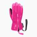 Dětské lyžařské rukavice Reusch Ben fuchs purple/knockout pink 3