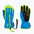 Dětské lyžařské rukavice Reusch Ben brilliant blue/safety yellow