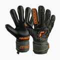 Reusch Attrakt Freegel Silver Finger Support Juniorské brankářské rukavice černo-zelené 5372030-5555 4