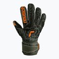 Reusch Attrakt Freegel Silver Finger Support Juniorské brankářské rukavice černo-zelené 5372030-5555 5