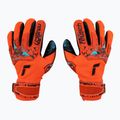 Dětské brankářské rukavice Reusch Attrakt Fusion Finger Support Guardian Junior červené 5372940-3333