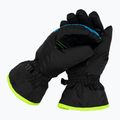 Dětské lyžařské rukavice Reusch Alan black/brilliant blue/safety yellow