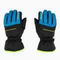 Dětské lyžařské rukavice Reusch Alan black/brilliant blue/safety yellow 3