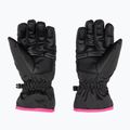Dětské lyžařské rukavice Reusch Alan black/pink glo 2