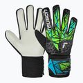 Dětské brankářské rukavice   Reusch Attrakt Starter Solid Junior black/fluo lime/aqua