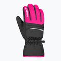 Dětské lyžařské rukavice Reusch Alan Junior black/pink glo 3