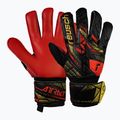 Brankářské rukavice Reusch Attrakt Solid black/gold/fiery red