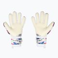 Dětské brankářské rukavice  Reusch Attrakt RE:GRIP NC Junior blue/pink/white 3