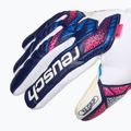 Dětské brankářské rukavice  Reusch Attrakt RE:GRIP NC Junior blue/pink/white 4
