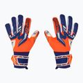 Dětské brankářské rukavice Reusch Attrakt Freegel Gold NC Junior oranžové/modré 2