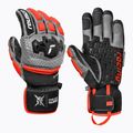 Pánské lyžařské rukavice Reusch Worldcup Warrior GS black/silver/fluo red