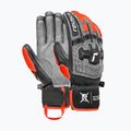 Lyžařské rukavice Reusch Worldcup Warrior DH black/silver/fluo red