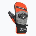 Dětské lyžařské rukavice Reusch Worldcup Warrior GS Mitten black/silver/fluo red 2