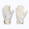 Dětské brankářské rukavice Reusch Attrakt AB1 Solid Junior white/gold