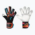Brankářské rukavice Reusch Attrakt Advance Evolution Glueprint black/aqua blue/shocking orange