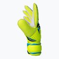 Dětské brankářské rukavice Reusch Attrakt Solid Junior safety yellow/blue 4