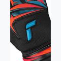 Brankářské rukavice Reusch Attrakt Advance black/aqua blue/shocking orange 6