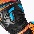 Brankářské rukavice Reusch Attrakt Solid black/aqua blue/shocking orange 5