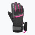 Dětské lyžařské rukavice Reusch Leo R-Tex XT black/black melange/pink glo 2