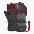 Dětské lyžařské rukavice Reusch Rocket GORE-TEX black/black melange/fire red