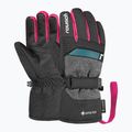 Dětské lyžařské rukavice Reusch Rocket GORE-TEX black/black melange/pink glo