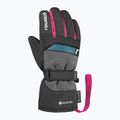 Dětské lyžařské rukavice Reusch Rocket GORE-TEX black/black melange/pink glo 3