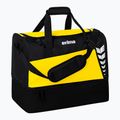 Tréninková taška ERIMA Six Wings Sports Bag With Bottom Compartment 60 l yellow/black