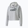 Dámská mikina  PUMA ESS Cropped Logo Hoodie TR light gray heather