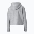 Dámská mikina  PUMA ESS Cropped Logo Hoodie TR light gray heather 2