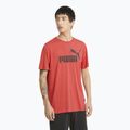 Pánské tričko PUMA Essentials Heather Tee high risk red