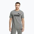 Pánské tričko  PUMA Ess Logo Tee medium gray heather