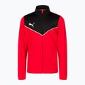 PUMA Individualrise Tracksuit dětská fotbalová tepláková souprava červená/černá 657535_01 2