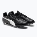 Pánské kopačky PUMA King Platinum 21 FG/AG černobílé 106478 01 4