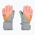 ZIENER Loriko AS dětské lyžařské rukavice šedorůžové 801993 2