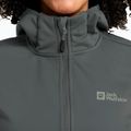 Dámská softshellová bunda Jack Wolfskin Windhain Hoody slate green 4