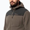 Pánská fleecová mikina Jack Wolfskin Kammweg Pile Fz cold coffee 4