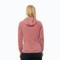 Dámská fleecová mikina Jack Wolfskin dámská fleecová bunda Kolbenberg Hooded Fz mineral red 2