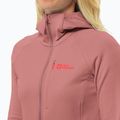 Dámská fleecová mikina Jack Wolfskin dámská fleecová bunda Kolbenberg Hooded Fz mineral red 4
