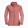 Dámská fleecová mikina Jack Wolfskin dámská fleecová bunda Kolbenberg Hooded Fz mineral red 8