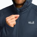 Pánská trekingová mikina Jack Wolfskin Peak District Hooded Full Zip midnight sky 5