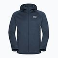 Pánská trekingová mikina Jack Wolfskin Peak District Hooded Full Zip midnight sky 7