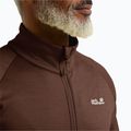 Pánská trekingová mikina Jack Wolfskin Peak District Full Ziphot choc 4