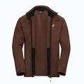 Pánská trekingová mikina Jack Wolfskin Peak District Full Ziphot choc 9