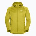 Pánská trekingová mikina Jack Wolfskin Peak District Hooded Full Zip chartreuse 7