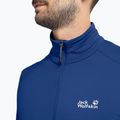 Pánská trekingová mikina  Jack Wolfskin Litestride Full Zip blue orchid 4