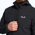 Pánská větrovka Jack Wolfskin Wild Winds Hooded black 5